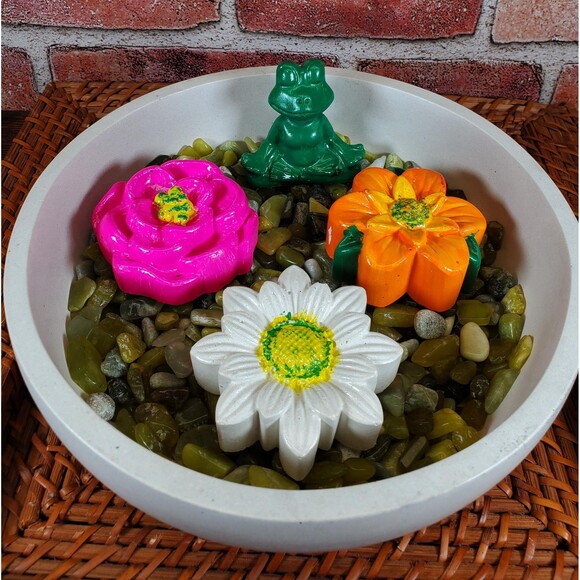 Handcrafted Cement Bee Watering Station, Butterfly Puddler Dish, Pollinator - Picture 3 of 10